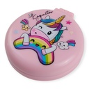 Cepillo infantil unicornio, plegable con espejo