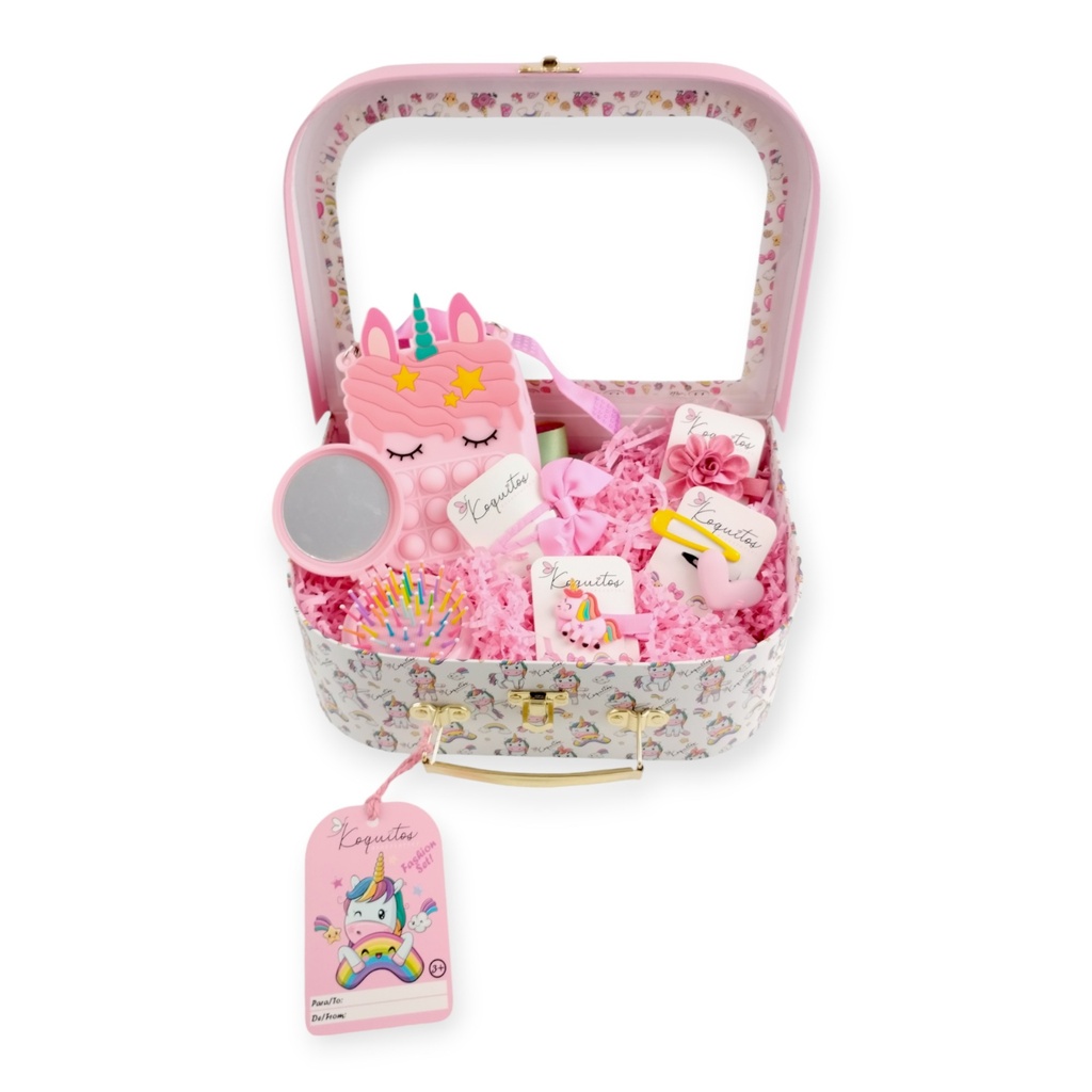 Maletín Koquitos Unicornios con bolso y accesorios Princesa (copia)