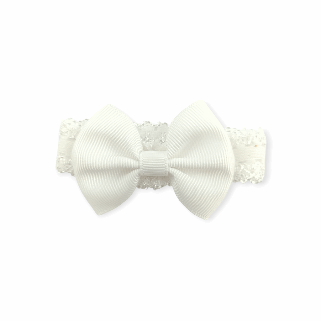 Diadema elástica lazo caramelo