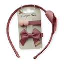 Set diadema y pinza pompones