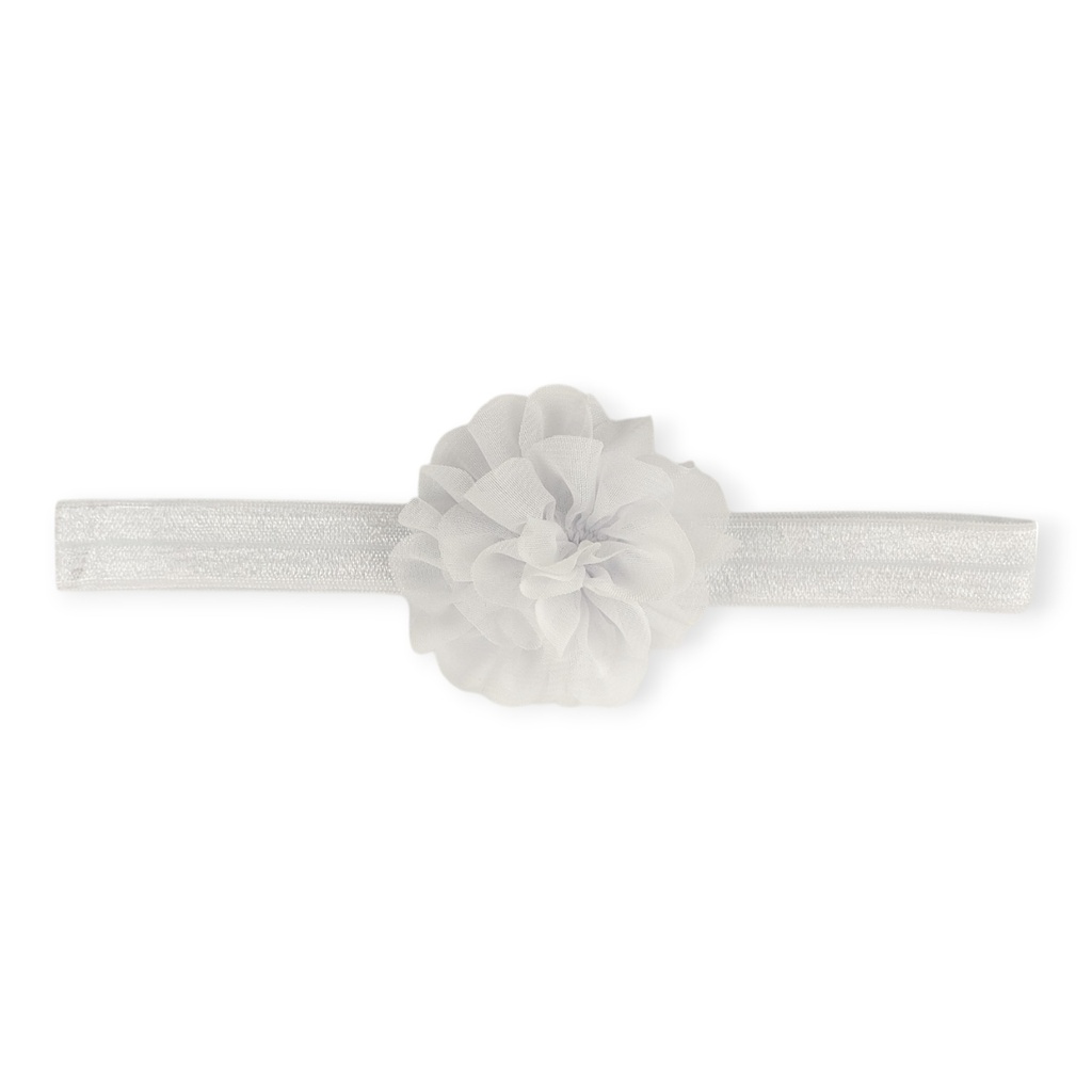 Diadema elástica flor gasa
